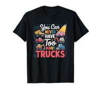You Can Never Have Troo Many Trucks Boys Construction T-Shirt