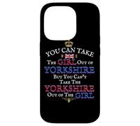 You Can Take The Girl Out of Yorkshire, Royaume-Uni, Royaume-Uni Coque pour iPhone 14 Pro