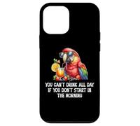 You Cant Drink All Day Drinking Parrot Start in The Morning Coque pour iPhone 12 Mini