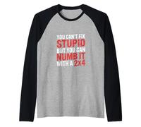 You Can't Fix Stupid But You Can Numb It with A 2x4 - Manche Raglan