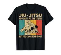 You Can't Fix The Stupid Fun Vintage BJJ Jiu Jitsu brésilien T-Shirt