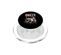 You Can't Have Too Many Grills Barbecue Smoker Pitmaster Charbon de Bois PopSockets PopGrip pour MagSafe
