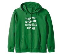 You Can't Kiss But Can Tip Me Waitress St Patrick Day Sweat à Capuche