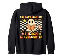 You Can't Scare Me I Teach Matdergarten Halloween Teacher Sweat à Capuche