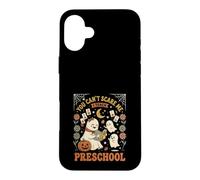 You Cant Scare Me I Teach Preschool Teacher Fantôme Coque pour iPhone 16 Plus