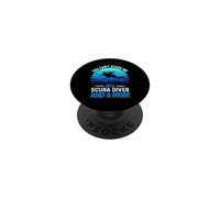 You Can't Scare Me I'm A Scuba Diver and A Mom Divers Diving PopSockets PopGrip Adhésif