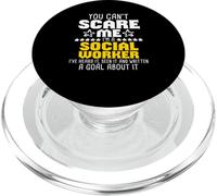 You can't scare me I'm a social worker I 've heard it PopSockets PopGrip pour MagSafe