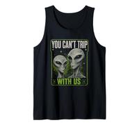 You Can't Trip with Us Funny Alien Retro Vintage UFO Graphic Débardeur