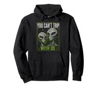 You Can't Trip with Us Funny Alien Retro Vintage UFO Graphic Sweat à Capuche