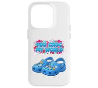 You Croc My World, Jeu de Mots Amusant pour Couples pour la Saint-Valentin Coque pour iPhone 14 Pro