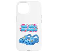 You Croc My World, Jeu de Mots Amusant pour Couples pour la Saint-Valentin Coque pour iPhone 15
