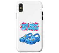 You Croc My World, Jeu de Mots Amusant pour Couples pour la Saint-Valentin Coque pour iPhone X/XS