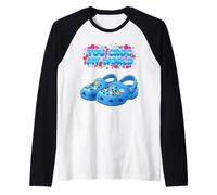 You Croc My World, Jeu de Mots Amusant pour Couples pour la Saint-Valentin Manche Raglan
