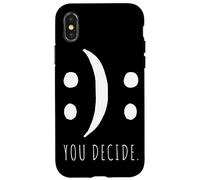 You Decide C'est toi Qui décides Bonnes ou Mauvaises humeurs Coque pour iPhone X/XS