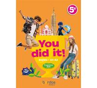 You did it! - Anglais 5e - 2026 - Manuel - élève - Fiona Ratkoff - Bordas - broché - Scolaire / Universitaire