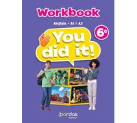 You did it! - Anglais 6e - 2023 - Workbook - Elève - Fiona Ratkoff - Bordas - broché - Scolaire / Universitaire
