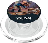 You Dig Triceratops Paléontologist Dinosaure Creuser des fossiles PopSockets PopGrip pour MagSafe
