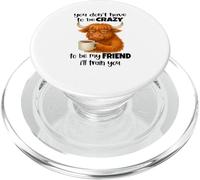 You Don't Have to be Crazy to be My Friend I'll trainyou PopSockets PopGrip pour MagSafe