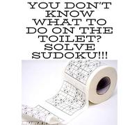 You don't know what to do on the toilet? Solve sudoku!!!: Large Print One Puzzle Per Page