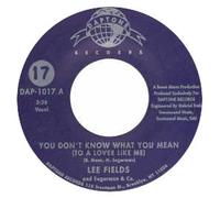 You Don'T Know What You Mean (to a Lover Like Me)