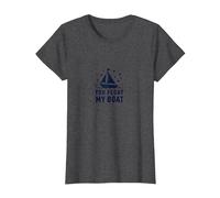 You Float My Boat - Nautical Love Sailing T-Shirt, Femme, Chiné Foncé, XL