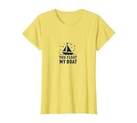 You Float My Boat - Nautical Love Sailing T-Shirt, Femme, Citron, XL