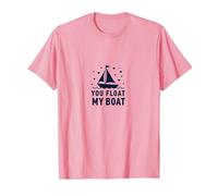 You Float My Boat - Nautical Love Sailing T-Shirt, Homme, Rose, XL