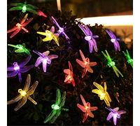 You Glow Girl Dragonfly Solaire String Light, Imperméable Dragonfly String Light, 8 Modes Solaire Fairy Tale Light, Pour Jardin, Terrasse, Clôture, Balcon (multicolore, 5M 20LED)
