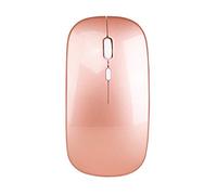 YOU GLOW GIRL Souris sans Fil LED, 3 Souris d'ordinateur DPI réglables, Souris sans Fil USB 2.4G avec Interface de Conversion USB - C pour iPad, Tablette (Or Rose)