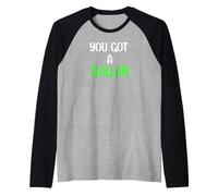 You Got A Dollar? Funny Hand Out Tees Mugs and More Manche Raglan