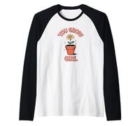 You Grow Girl Awesome Gardening Tees and Decor Woman's Mug Manche Raglan