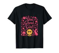 You Grow Girl Cottagecore Nature Imprimé floral T-Shirt