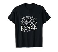 You Had Me At Bicycle Rétro Drôle Cyclisme T-Shirt Graphique avec Valeur