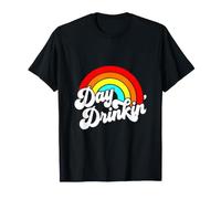 You Had Me At Day Drinking Retro Beach Summer Rainbow Fun T-Shirt