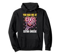 You Had Me at Extra Cheese Pizza Rose Saint-Valentin Couples Sweat à Capuche