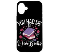 You Had Me at I Love Books Teacher School Reader Coque pour iPhone 16 Plus