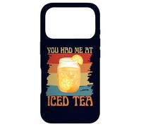 You Had Me at Iced Tea Funny Retro Vintage Tea Lovers Coque pour iPhone 17 Pro