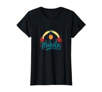 You Had Me at Mahalo: Tropical Hawaiian Ananas T-Shirt, Femme, Noir, XXL