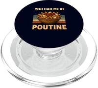 You Had Me at Poutine Humour rétro pour Amateur de Cuisine Canadien PopSockets PopGrip pour MagSafe