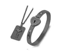 You Hold The Key To My Heart - Couples Bracelet and Necklace Set, Romantic Gift