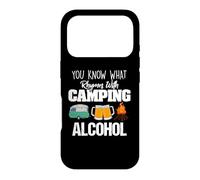 You Know What Rhymes with Camping Alcohol Lover Coque pour iPhone 17 Pro