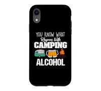 You Know What Rhymes with Camping Alcohol Lover Coque pour iPhone XR