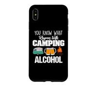 You Know What Rhymes with Camping Alcohol Lover Coque pour iPhone XS Max