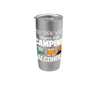 You Know What Rhymes With Camping Alcohol Lover Gobelet isotherme en acier inoxydable double paroi