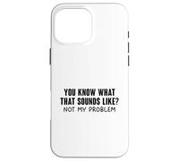 You Know What That Sounds Like Coque pour iPhone 16 Pro Max