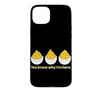 You Know Why I Am Here Œuf diabolique Automne Automne Thanksgiving Coque pour iPhone 15 Plus