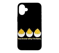 You Know Why I Am Here Œuf diabolique Automne Automne Thanksgiving Coque pour iPhone 16 Plus
