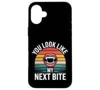 You Look Like My Next Bite Fête de Flirt Vampire |- Coque pour iPhone 16 Plus