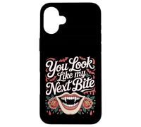 You Look Like My Next Bite Fête de Flirt Vampire - Coque pour iPhone 16 Plus
