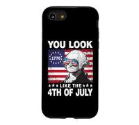 You Look Like The 4th of July Funny Geroje Washington Coque pour iPhone SE (2020) / 7/8